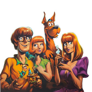 Scooby Doo Stoned Vinyl Car Decal Sticker – Waterproof & UV-Resistant 4.0"