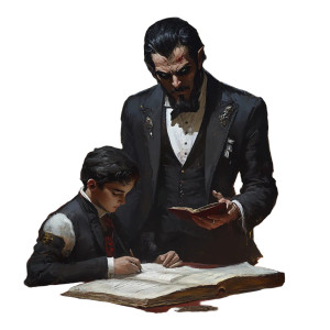 Vampire Tutoring Student Vinyl Car Decal Sticker – Waterproof & UV-Resistant 4.0"