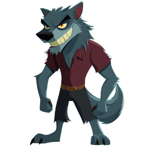 Werewolf Animated Cartoon Vinyl Car Decal Sticker – Waterproof & UV-Resistant 4.0" Werewolf Animated Cartoon Vinyl Car Decal Sticker – Waterproof & UV-Resistant 4.0"