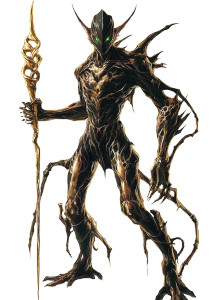 Alien Creature Golden Staff Vinyl Car Decal Sticker – Waterproof & UV-Resistant 4.0"