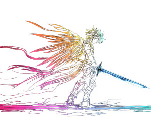 Angel Transparent Sword Minimalistic Vinyl Car Decal Sticker – Waterproof & UV-Resistant 4.84"