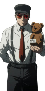Anime Al Capone Teddy Bear Vinyl Car Decal Sticker – Waterproof & UV-Resistant 4.0"
