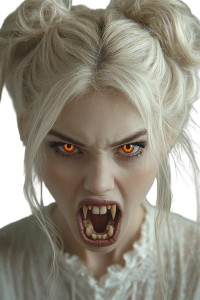 Blonde Vampire Woman Vinyl Car Decal Sticker – Waterproof & UV-Resistant 4.48" Blonde Vampire Woman Vinyl Car Decal Sticker – Waterproof & UV-Resistant 4.48"
