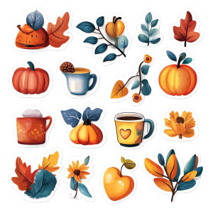 Cozy Autumn Stickers Vinyl Car Decal Sticker – Waterproof & UV-Resistant 4.0"