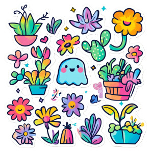 Cute Spooky Doodles Sticker Vinyl Car Decal Sticker – Waterproof & UV-Resistant 4.0" Cute Spooky Doodles Sticker Vinyl Car Decal Sticker – Waterproof & UV-Resistant 4.0"