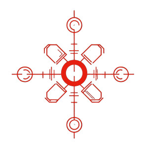 Cyberpunk Symbol Black Background Vinyl Car Decal Sticker – Waterproof & UV-Resistant 4.0"