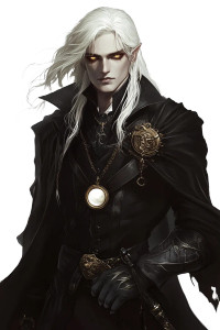 Dark Fantasy White Hair Man Vinyl Car Decal Sticker – Waterproof & UV-Resistant 4.0"