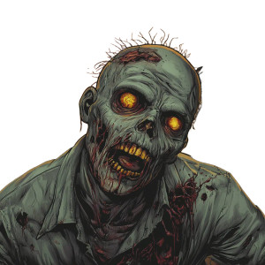 Dead By Dawn Zombie Comic Vinyl Car Decal Sticker – Waterproof & UV-Resistant 4.0"