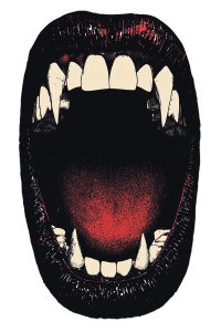 Halloween Vampire Disco Poster Vinyl Car Decal Sticker – Waterproof & UV-Resistant 4.0"