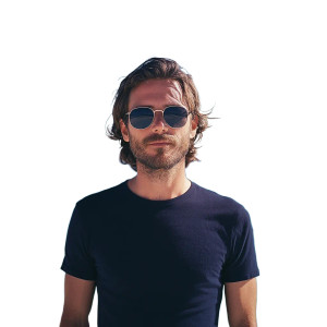 Handsome Man Beach France Vinyl Car Decal Sticker – Waterproof & UV-Resistant 4.0"