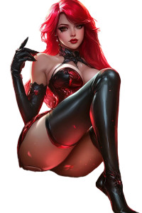 Katarina League Waifu Heels Vinyl Car Decal Sticker – Waterproof & UV-Resistant 4.0"