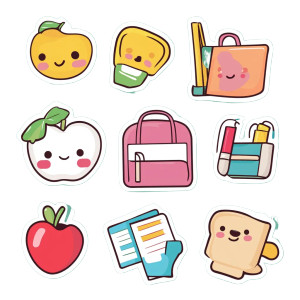 Kawaii Back To School Stickers Vinyl Car Decal Sticker – Waterproof & UV-Resistant 4.0" Kawaii Back To School Stickers Vinyl Car Decal Sticker – Waterproof & UV-Resistant 4.0"