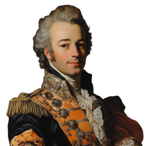 Marquis De La Fayette Painting Vinyl Car Decal Sticker – Waterproof & UV-Resistant 4.0"