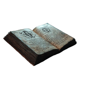 Occult Book Dungeon Vinyl Car Decal Sticker – Waterproof & UV-Resistant 4.0"