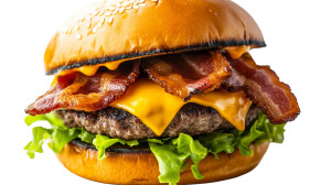 Photorealistic Burger Bacon Cheese Vinyl Car Decal Sticker – Waterproof & UV-Resistant 7.14" Photorealistic Burger Bacon Cheese Vinyl Car Decal Sticker – Waterproof & UV-Resistant 7.14"