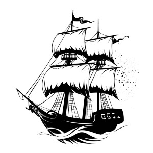 Pirate Ship Logo Vinyl Car Decal Sticker – Waterproof & UV-Resistant 4.0" Pirate Ship Logo Vinyl Car Decal Sticker – Waterproof & UV-Resistant 4.0"