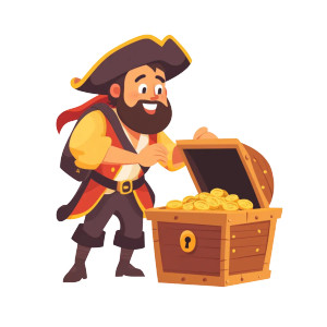 Pirate Treasure Chest Vector Vinyl Car Decal Sticker – Waterproof & UV-Resistant 4.0" Pirate Treasure Chest Vector Vinyl Car Decal Sticker – Waterproof & UV-Resistant 4.0"