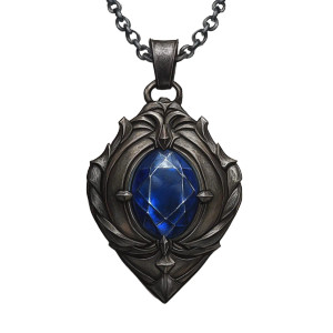 Sapphire Magic Amulet Vinyl Car Decal Sticker – Waterproof & UV-Resistant 4.0"