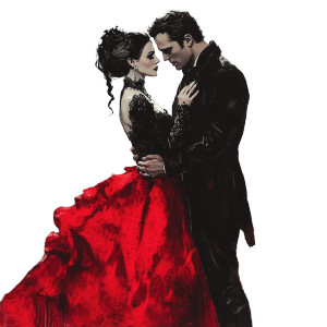 Vampire Romance Scene Vinyl Car Decal Sticker – Waterproof & UV-Resistant 4.0" Vampire Romance Scene Vinyl Car Decal Sticker – Waterproof & UV-Resistant 4.0"