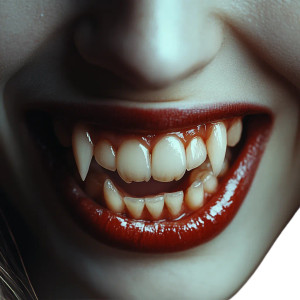 Vampire Teeth Grin Vinyl Car Decal Sticker – Waterproof & UV-Resistant 4.0" Vampire Teeth Grin Vinyl Car Decal Sticker – Waterproof & UV-Resistant 4.0"