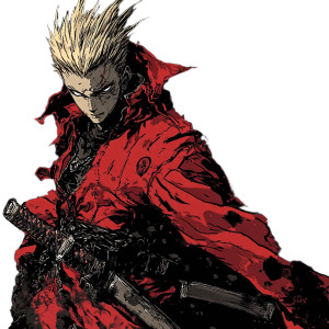 Vash Stampede Ink Black Vinyl Car Decal Sticker – Waterproof & UV-Resistant 4.0"