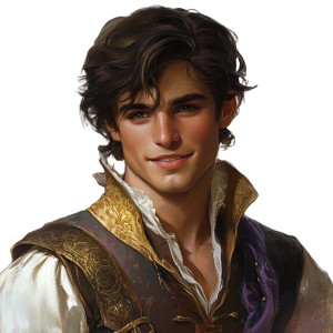 Young Cheerful Noble Dark Hair Vinyl Car Decal Sticker – Waterproof & UV-Resistant 4.0"