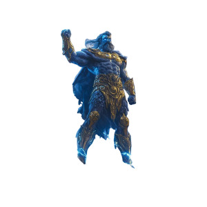 Zeus Superhero Stormy Mountain Vinyl Car Decal Sticker – Waterproof & UV-Resistant 4.0"