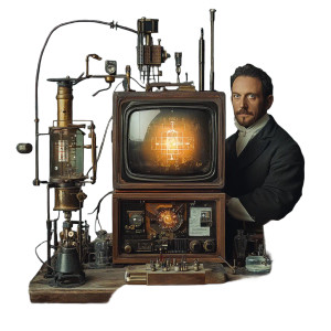 19Th Century Scientist Television Vinyl Car Decal Sticker – Waterproof & UV-Resistant 4.0"