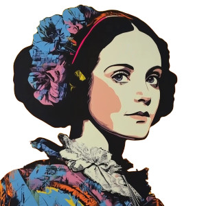 Ada Lovelace Portrait Vinyl Car Decal Sticker – Waterproof & UV-Resistant 4.0"