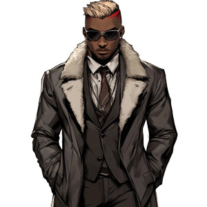 Anime Handsome Male Suit Vinyl Car Decal Sticker – Waterproof & UV-Resistant 4.0"