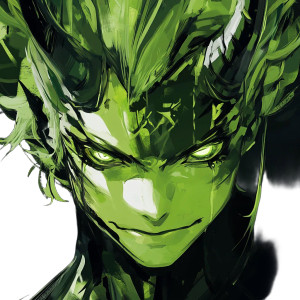 Anime Phonk Demon Face Vinyl Car Decal Sticker – Waterproof & UV-Resistant 4.0"