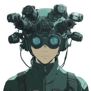 Anime Rubber Suit Helmet Vinyl Car Decal Sticker – Waterproof & UV-Resistant 4.0"