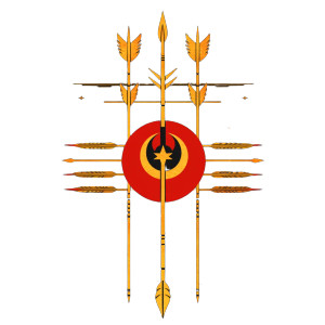 Attila Hun Flag Vinyl Car Decal Sticker – Waterproof & UV-Resistant 4.0"