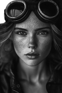 Aviator Girl Portrait Vinyl Car Decal Sticker – Waterproof & UV-Resistant 4.0" Aviator Girl Portrait Vinyl Car Decal Sticker – Waterproof & UV-Resistant 4.0"