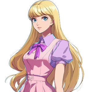 Blond Girl Pastel Dress Vinyl Car Decal Sticker – Waterproof & UV-Resistant 4.0" Blond Girl Pastel Dress Vinyl Car Decal Sticker – Waterproof & UV-Resistant 4.0"