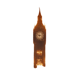 Burning Clock Tower Futuristic City Vinyl Car Decal Sticker – Waterproof & UV-Resistant 4.0" Burning Clock Tower Futuristic City Vinyl Car Decal Sticker – Waterproof & UV-Resistant 4.0"