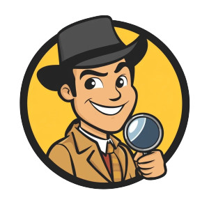 Cartoon Detective Smile Vinyl Car Decal Sticker – Waterproof & UV-Resistant 4.0" Cartoon Detective Smile Vinyl Car Decal Sticker – Waterproof & UV-Resistant 4.0"
