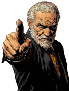 Comic Popovich Suit Pointing Vinyl Car Decal Sticker – Waterproof & UV-Resistant 4.0"