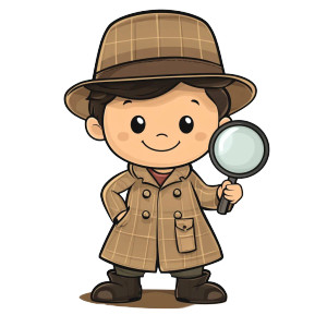 Cute Detective Character Vinyl Car Decal Sticker – Waterproof & UV-Resistant 4.0" Cute Detective Character Vinyl Car Decal Sticker – Waterproof & UV-Resistant 4.0"