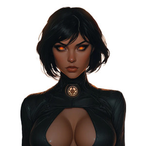 Cybernetic Egyptian Woman Starship Vinyl Car Decal Sticker – Waterproof & UV-Resistant 4.0"