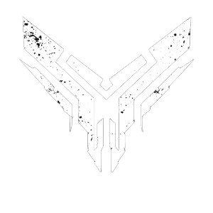 Cyberpunk Military General Symbol Vinyl Car Decal Sticker – Waterproof & UV-Resistant 4.0"