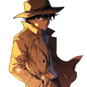 Detective Hat Trench Manga Vinyl Car Decal Sticker – Waterproof & UV-Resistant 4.0" Detective Hat Trench Manga Vinyl Car Decal Sticker – Waterproof & UV-Resistant 4.0"