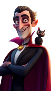Disney Dracula Whimsical Charming Vinyl Car Decal Sticker – Waterproof & UV-Resistant 4.85"