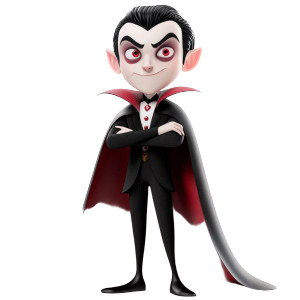 Dracula Kids 3D Vinyl Car Decal Sticker – Waterproof & UV-Resistant 4.0"