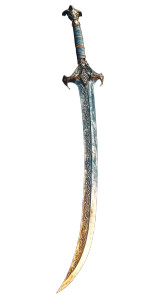 Elven Sword Fates Dance Vinyl Car Decal Sticker – Waterproof & UV-Resistant 4.85"