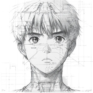 Evangelion Blueprint Portrait Vinyl Car Decal Sticker – Waterproof & UV-Resistant 4.0"