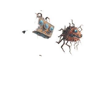 Evil Trolls Attacking Firewall Vinyl Car Decal Sticker – Waterproof & UV-Resistant 4.0"