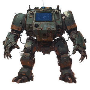 Fat Mecha Desert Battle Vinyl Car Decal Sticker – Waterproof & UV-Resistant 4.0" Fat Mecha Desert Battle Vinyl Car Decal Sticker – Waterproof & UV-Resistant 4.0"