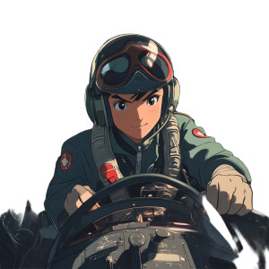 Ghibli Fighter Pilot Vinyl Car Decal Sticker – Waterproof & UV-Resistant 4.0" Ghibli Fighter Pilot Vinyl Car Decal Sticker – Waterproof & UV-Resistant 4.0"