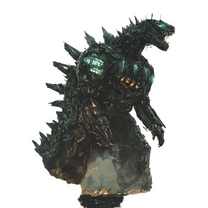 Godzilla Transformer Vinyl Car Decal Sticker – Waterproof & UV-Resistant 4.0"